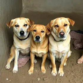 cães resgatados