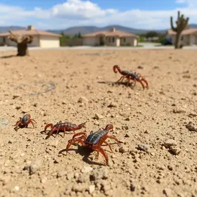 infestação de escorpiões