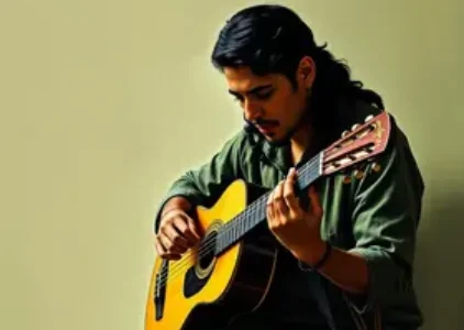 músico formado nos Centros Culturais de Bertioga