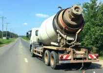 carreta com cimento